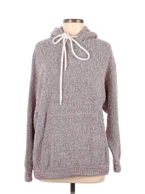 St. John Size Medium Pink/Multi Hooded Sweater